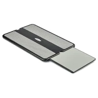 StarTech.com Lap Desk - With Retractable Mouse Pad, Notebook stand, Black, Grey, Plastic, Silicone, 33 cm (13