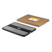 StarTech.com Lap Desk - With Retractable Mouse Pad, Notebook stand, Black, Grey, Plastic, Silicone, 33 cm (13
