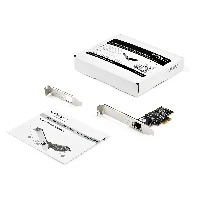 StarTech.com 2.5Gbps 2.5GBASE-T PCIe Network Card, Internal, Wired, PCI Express, Ethernet, 2500 Mbit/s, Black
