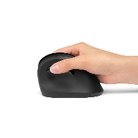 Kensington Pro Fit Ergo Vertical Wireless Mouse, Right-hand, Optical, RF Wireless, 1600 DPI, Black