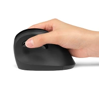Kensington Pro Fit Ergo Vertical Wireless Mouse, Right-hand, Optical, RF Wireless, 1600 DPI, Black