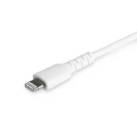 StarTech.com 3 foot (1m) Durable White USB-C to Lightning Cable - Heavy Duty Rugged Aramid Fiber USB Type A to Lightning Charger/Sync Power Cord - Apple MFi Certified iPad/iPhone 12, White, USB C, Lightning, 1 m, Male, Male