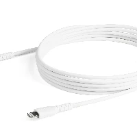 StarTech.com 6 foot (2m) Durable White USB-C to Lightning Cable - Heavy Duty Rugged Aramid Fiber USB Type A to Lightning Charger/Sync Power Cord - Apple MFi Certified iPad/iPhone 12, White, USB C, Lightning, 2 m, Male, Male