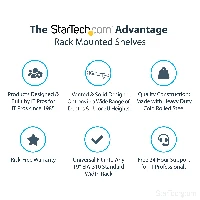StarTech.com 1U Server Rack Shelf - Universal Rack Mount Cantilever Shelf for 19
