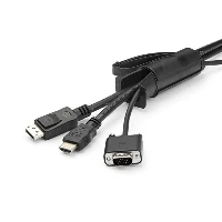 StarTech.com 2.5 m (8.2 ft.) Cable-Management Sleeve - Spiral - 25 mm (1 in.) Diameter, Cable sleeve, Polyethylene (PE), Black