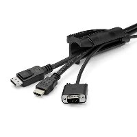 StarTech.com 1.5 m (4.9 ft.) Cable-Management Sleeve - Spiral - 45 mm (1.8 in.) Diameter, Cable sleeve, Polyethylene (PE), Black