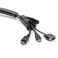 StarTech.com 1.5 m (4.9 ft.) Cable-Management Sleeve - Spiral - 45 mm (1.8 in.) Diameter, Cable sleeve, Polyethylene (PE), Black