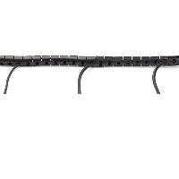 StarTech.com 1.5 m (4.9 ft.) Cable-Management Sleeve - Spiral - 45 mm (1.8 in.) Diameter, Cable sleeve, Polyethylene (PE), Black