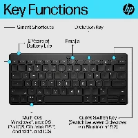 HP 355 Compact Multi-Device Bluetooth Keyboard HP 355 Compact Multi-Device Bluetooth Keyboard. Device