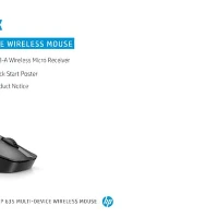 HP635Multi-DeviceWirelessMouse,Ambidextrous,RFWireless+Bluetooth,1200DPI,Black