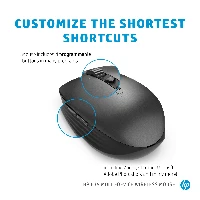 HP635Multi-DeviceWirelessMouse,Ambidextrous,RFWireless+Bluetooth,1200DPI,Black