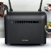 D-Link LTE Cat4 WiFi AC1200 Router, Wi-Fi 5 (802.11ac), Dual-band (2.4 GHz / 5 GHz), Ethernet LAN, 3G, Black, Tabletop router