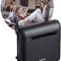 D-Link LTE Cat4 WiFi AC1200 Router, Wi-Fi 5 (802.11ac), Dual-band (2.4 GHz / 5 GHz), Ethernet LAN, 3G, Black, Tabletop router