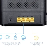 D-Link LTE Cat4 WiFi AC1200 Router, Wi-Fi 5 (802.11ac), Dual-band (2.4 GHz / 5 GHz), Ethernet LAN, 3G, Black, Tabletop router