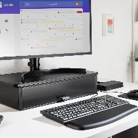 Kensington UVStand monitor stand with UVC sanitisation compartment, Freestanding, 18 kg, 86.4 cm (34