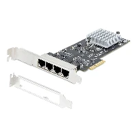 StarTech.com 4-Port 2.5Gbps NBASE-T PCIe Network Card, Intel I225-V Chip, Quad Port Computer Network Card, Multi-Gigabit NIC, PCI Express Server LAN Card, Desktop Ethernet Interface Card, PCI Express 2.0 (PR42GI-NETWORK-CARD) - Adattatore di rete - PCIe 2