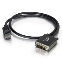 C2G 4.5m DisplayPort Male to Single Link DVI-D Male Adapter Cable - Black (TAA Compliant), 4.5 m, DisplayPort, DVI-D, Male, Male, Straight
