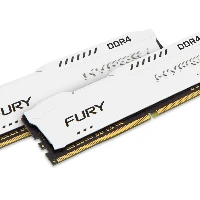 HyperX FURY - DDR4 - kit - 16 GB 2 x 8 GB - DIMM 288-PIN - 2400 MHz / PC4-19200 - CL15 - 1.2 V - senza buffer - non ECC - bianco