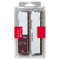 HyperX FURY - DDR4 - kit - 16 GB 2 x 8 GB - DIMM 288-PIN - 2400 MHz / PC4-19200 - CL15 - 1.2 V - senza buffer - non ECC - bianco