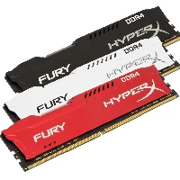 HyperX FURY - DDR4 - modulo - 8 GB - DIMM 288-PIN - 2400 MHz / PC4-19200 - CL15 - 1.2 V - senza buffer - non ECC - bianco