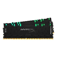 HyperX Predator RGB - DDR4 - kit - 32 GB 2 x 16 GB - DIMM 288-PIN - 3600 MHz / PC4-28800 - CL17 - 1.35 V - senza buffer - non ECC - nero