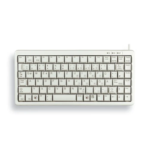 CHERRY G84-4100, Mini, Wired, USB, QWERTY, Grey