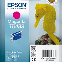 Epson Seahorse Singlepack Magenta T0483, Magenta, Pigment-based ink, 1 pc(s)