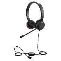 Jabra Evolve 20SE UC Stereo, Wired, Office/Call center, 150 - 7000 Hz, 132 g, Headset, Black