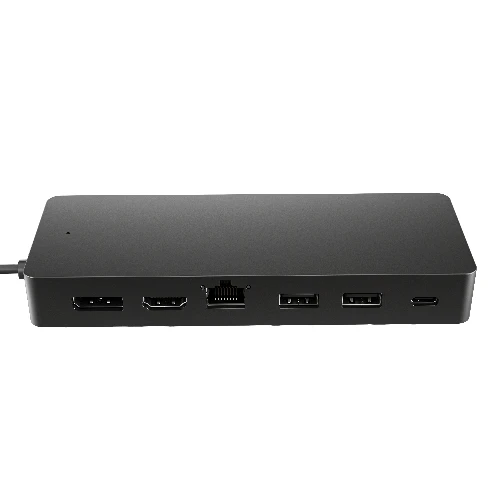 HP Universal USB-C Multiport Hub, Wired, USB 3.2 Gen 2 (3.1 Gen 2) Type-C, 10,100,1000 Mbit/s, Black, 4K Ultra HD, 60 Hz