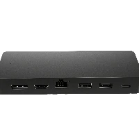 HP Universal USB-C Multiport Hub, Wired, USB 3.2 Gen 2 (3.1 Gen 2) Type-C, 10,100,1000 Mbit/s, Black, 4K Ultra HD, 60 Hz