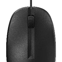 HP 125 Wired Mouse, Ambidextrous, Optical, USB Type-A, Black