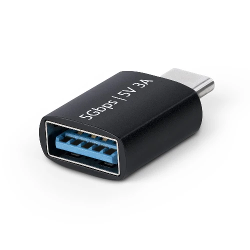 StarTech.com USB-C to USB-A Adapter, USB 5Gbps, Compact USB-C Male to USB-A Female Adapter, Durable Metal Housing, M/F, USB Type-C, USB Type-A, Black