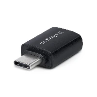 StarTech.com USB-C to USB-A Adapter, USB 5Gbps, Compact USB-C Male to USB-A Female Adapter, Durable Metal Housing, M/F, USB Type-C, USB Type-A, Black