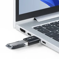 StarTech.com USB-C to USB-A Adapter, USB 5Gbps, Compact USB-C Male to USB-A Female Adapter, Durable Metal Housing, M/F, USB Type-C, USB Type-A, Black
