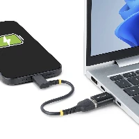 StarTech.com USB-C to USB-A Adapter, USB 5Gbps, Compact USB-C Male to USB-A Female Adapter, Durable Metal Housing, M/F, USB Type-C, USB Type-A, Black