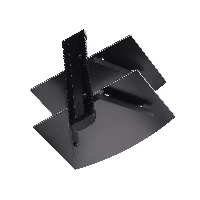 StarTech.com Dual Floating Wall-Mounted AV Shelves, Adjustable Height Shelf For Under TV, Organize A/V Equipment On Black Tempered Glass Shelves, Black, Glass, 7 kg, Aluminium, Plastic, Steel, Wall, 2 shelves