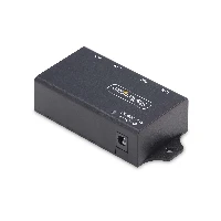 StarTech.com 2-Port Gigabit Midspan PoE+ Injector, 10/100/1000Mbps, PoE+ (802.3af/at), 30W, 1Gbps Ethernet, Wall Mountable, Unmanaged Inline Power Over Ethernet, Gigabit Ethernet, Fast Ethernet, 10,1000,100 Mbit/s, 10/100/1000, IEEE 802.3ab, IEEE 802.3af, IEEE 802.3i, IEEE 802.3u, IEEE 802.3at, IC Plus - IP802AR, Black