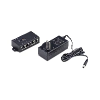 StarTech.com 2-Port Gigabit Midspan PoE+ Injector, 10/100/1000Mbps, PoE+ (802.3af/at), 30W, 1Gbps Ethernet, Wall Mountable, Unmanaged Inline Power Over Ethernet, Gigabit Ethernet, Fast Ethernet, 10,1000,100 Mbit/s, 10/100/1000, IEEE 802.3ab, IEEE 802.3af, IEEE 802.3i, IEEE 802.3u, IEEE 802.3at, IC Plus - IP802AR, Black