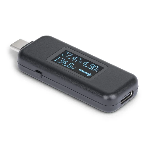 StarTech.com USB-C Power Tester, Digital Multimeter, Bi-Directional Voltage and Current Meter, Up to 240W PD EPR, Portable USB-C Cable and Port Power Meter Tester, 57 mm, 23 mm, 10 mm, 12 g, 80 mm, 84 mm