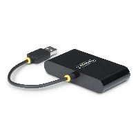 StarTech.com ST4200MINI2-USB-HUB, USB 2.0, USB 2.0 Type-A, 480 Mbit/s, Black, Acrylonitrile butadiene styrene (ABS), Thermoplastic elastomer (TPE)