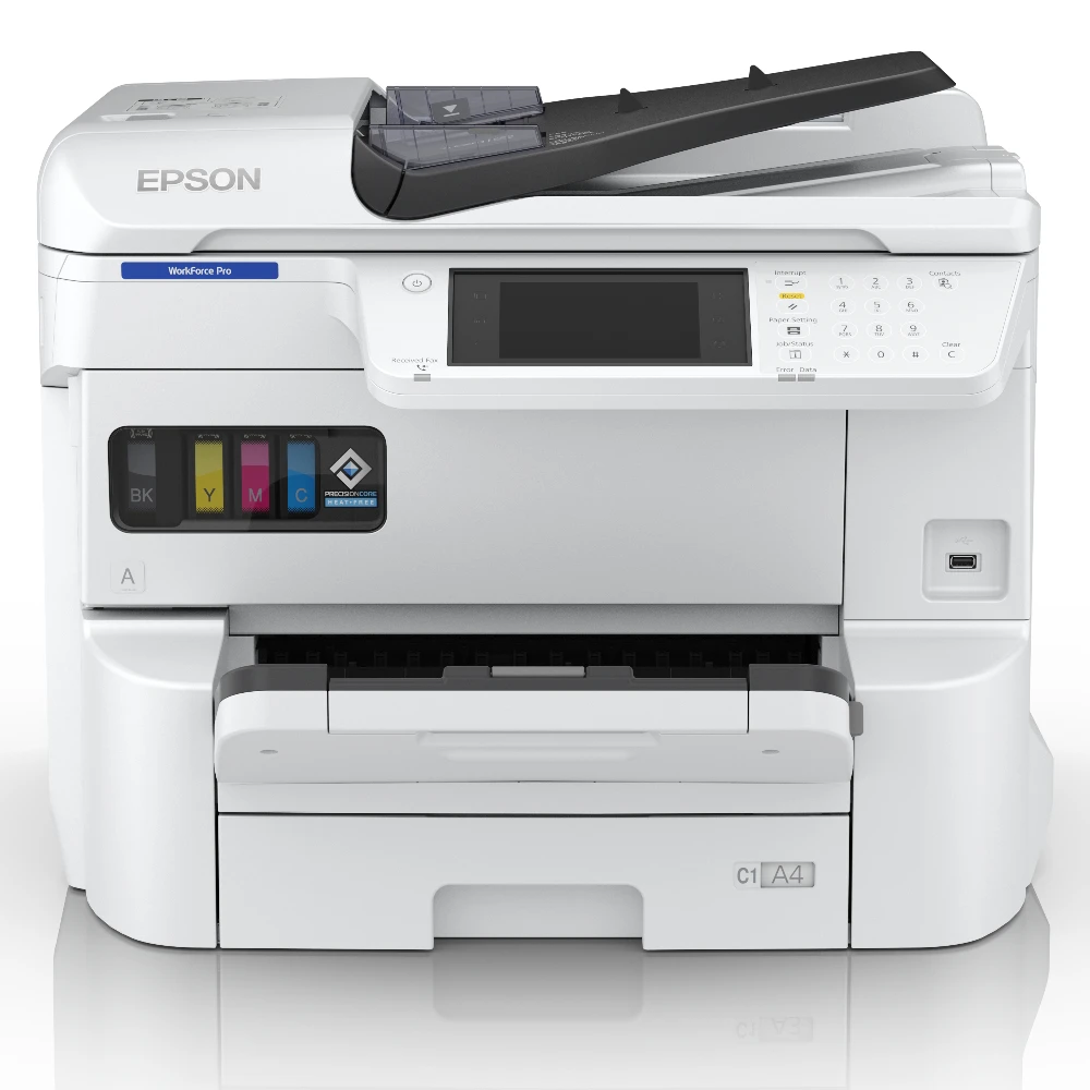 Epson WorkForce Pro EM-C7100DWF, Inkjet, Colour printing, 4800 x 1200 DPI, A3+, Direct printing, White