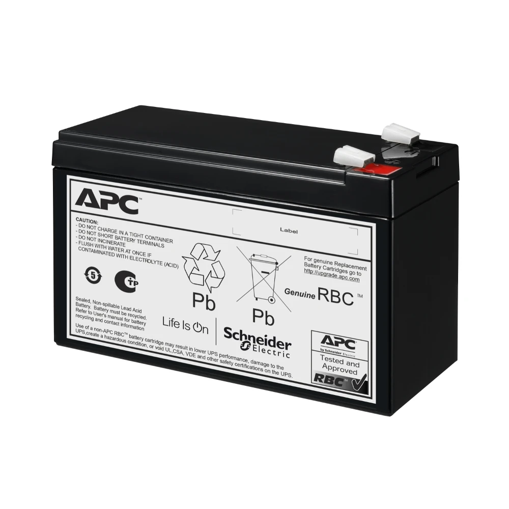 APC APCRBC175, Sealed Lead Acid (VRLA), 12 V, 1 pc(s), Black, 9 Ah, Hg (mercury)