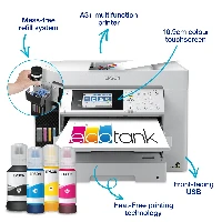 Epson EcoTank Pro ET-16685, Inkjet, Colour printing, 4800 x 1200 DPI, A3, Direct printing, White