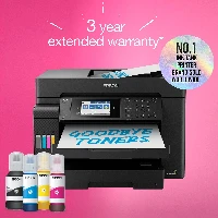Epson EcoTank ET-16605, Inkjet, Colour printing, 4800 x 2400 DPI, A3, Direct printing, Black
