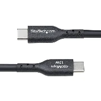 StarTech.com 4m (13ft) USB-A to USB-C Charging Cable, Charge & Sync, 3A, USB 2.0, TPE Jacket - Black USB Charging Cord, 4 m, USB A, USB C, USB 2.0, 0.48 Gbit/s, Black