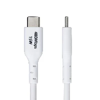 StarTech.com 6.6ft (2m) USB-A to USB-C Charging Cable, Charge & Sync, 3A, USB 2.0, TPE Jacket - White USB Charging Cord, 2 m, USB A, USB C, USB 2.0, 0.48 Gbit/s, White
