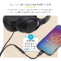 StarTech.com 5in (12.7cm) USB-C to 3.5mm TRRS Headphone/Headset Jack Audio Adapter, USB Type-C Aux Dongle, 32-bit DAC, Supports USB-C/Thunderbolt, Laptop/Phone/Tablet, USB Type-C 2.0, 3.5 mm, 0.127 m, Black