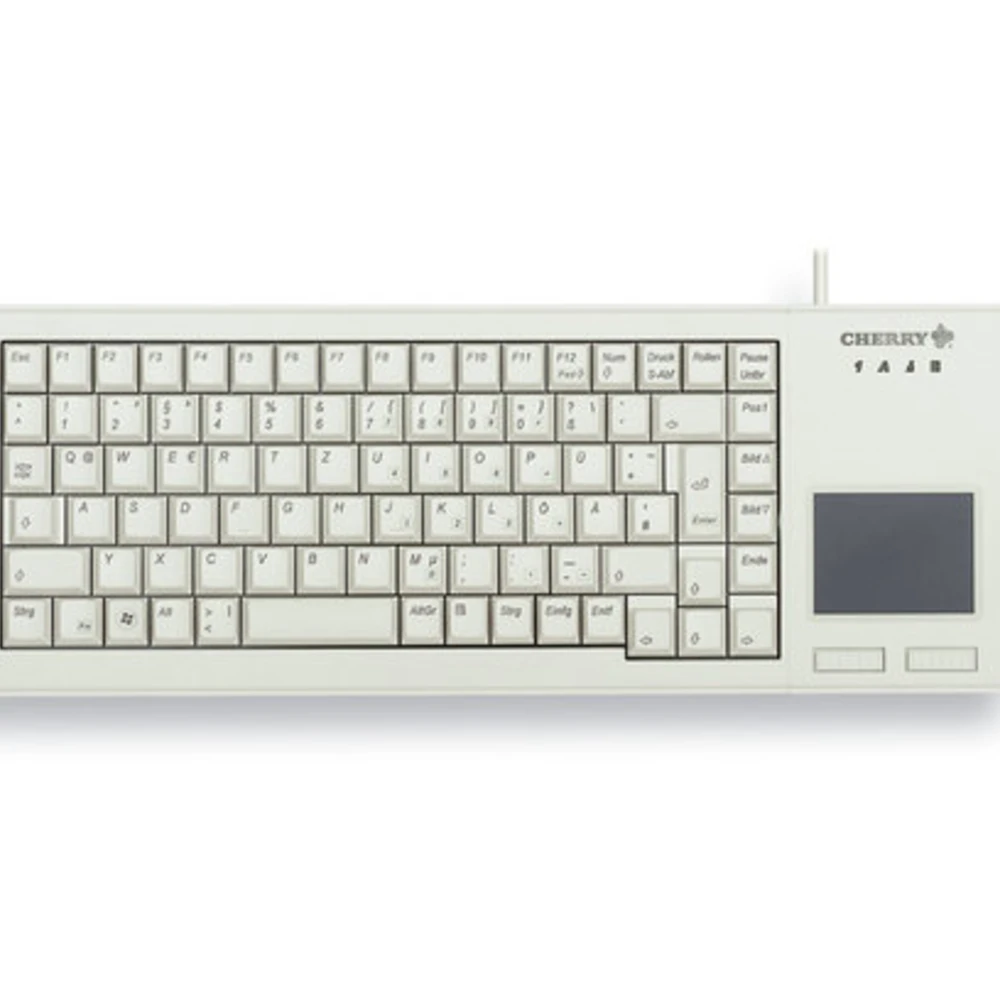 CHERRY XS Touchpad, Full-size (100%), Wired, USB, QWERTY, Grey
