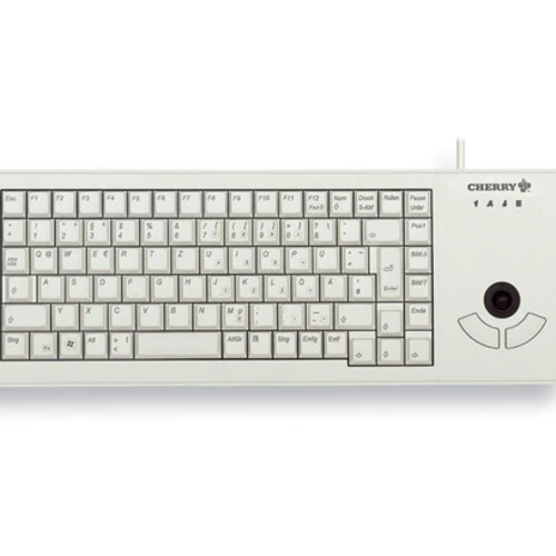 CHERRY XS Trackball, Full-size (100%), Wired, USB, QWERTY, Grey