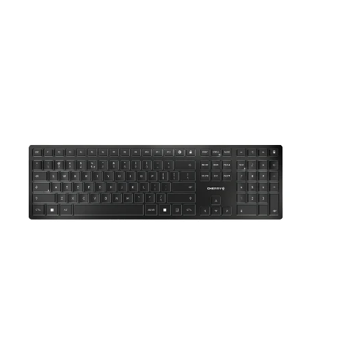 CHERRY KW 9100 SLIM, Wireless, RF Wireless + Bluetooth, QWERTY, Black